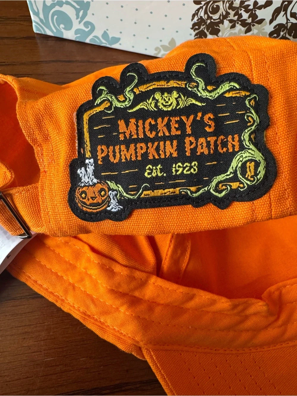 Mickey Pumpkin Patch Baseball Cap Hat Glow Dark Disney Authentic Halloween